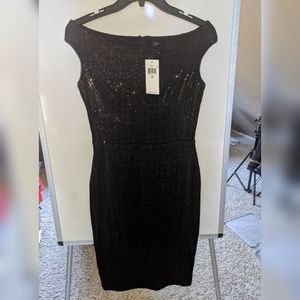 Ralph Lauren Sequin Black dress